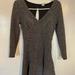 Free People Dresses | Free People Womens Size Xs Long Sleeve Tweed Dress Short Open Back Gray 1306 | Color: Gray | Size: Xs