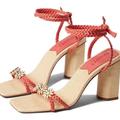 Anthropologie Shoes | Anthropologie Schutz Mid Atanado Leather Block Heel Sandal- Size 8.5 New | Color: Pink/Red | Size: 8.5