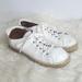 Anthropologie Shoes | Anthropology Maypol Handmade In Spain White Leather Lace-Up Shoes Size 10 | Color: White | Size: 10