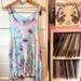 Free People Dresses | Fpxdp Custom Dress Colorful Tie Dye Voile Trapeze Slip Free People Large Pastel | Color: Blue/Pink | Size: L