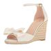 Kate Spade Shoes | Kate Spade New York Women's Broome Espadrille Wedge Sandal Ivory 10.5 Bridal | Color: Cream/White | Size: 10.5