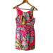 Lilly Pulitzer Dresses | Lilly Pulitzer Floral And Seashell Print Barbie Pink Sleeveless Dress Size 00 | Color: Blue/Pink | Size: 00