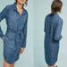 Anthropologie Dresses | Anthropologie Cloth & Stone Chambray Belted Shirtdress Sz S | Color: Blue | Size: S