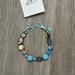 J. Crew Jewelry | J. Crew Brle Bracelet | Color: Blue/Gold | Size: Os