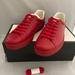 Gucci Shoes | Gucci Men's Ace Sneaker With Interlocking G 10 | Color: Red | Size: Gucci Sz 10