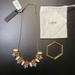 J. Crew Jewelry | J Crew Necklace And Tory Burch Bracelet Bundle | Color: Black/Pink | Size: Os