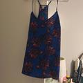 J. Crew Tops | J. Crew Floral Tank Top | Color: Blue/Pink | Size: 10