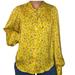 Levi's Tops | Levi’s Yellow Pink Floral Marianna Button Down Long Sleeve Blouse Bow Collar. | Color: Pink/Yellow | Size: L