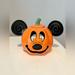 Disney Holiday | Disney Mickey Mouse Halloween Pumpkin Votive Candle Holder Tea Light Ceramic | Color: Black/Orange | Size: 8 “ X 6”