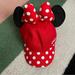 Disney Accessories | Disney Parks Walt Disney World Minnie Mickey Ears Polka Dot Bow Hat | Color: Black/Red | Size: Osg