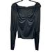 Free People Tops | Free People Intimately Free Long Sleeve Top Size Medium Black | Color: Black | Size: M