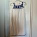 J. Crew Dresses | J. Crew Women’s Embroidered White Blue Floral Linen Shift Dress | Color: Blue/White | Size: Xxs