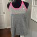 Adidas Tops | Adidas Womens Size Medium Gray Racerback Athletic Workout Racerback Tank Top | Color: Gray/Pink | Size: M