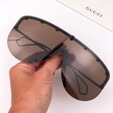 Gucci Accessories | Gucci Gg0667s 003 Sunglasses Rimless Panorama Metal Unisex | Color: Black/Brown | Size: Os