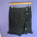 Anthropologie Skirts | Leifsdottir Anthropologie Women's Black Casual Button Up Skirt | Color: Blue | Size: 4
