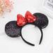 Disney Accessories | Disney Parks Minnie Mouse Head Band Black And Red | Color: Black/Red | Size: Os