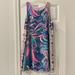 Lilly Pulitzer Dresses | Lilly Pulitzer Satin A-Line Dress | Color: Blue/Pink | Size: M