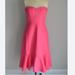 J. Crew Dresses | J Crew Dahlia Pink Ruffle Hem Strapless Faille Dress Barbie Barbiecore Classic | Color: Pink | Size: 00