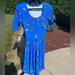 Lularoe Dresses | New With Tags Lularoe Nicole Dress Size Small | Color: Blue | Size: S