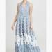 Anthropologie Dresses | Anthropologie Ro’s Garden Sofia Tiered Maxi Dress. Size Xs | Color: Blue/White | Size: Xs