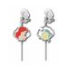 Disney Jewelry | Ariel Disney Princess Clip On Earrings | Color: Blue/Red | Size: Os