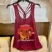 Disney Tops | G: Disney Lion King Rope Racer Back Tank Top Junior Sz Xl (15-17) Maroon | Color: Red | Size: Xlj