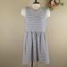 J. Crew Dresses | J. Crew Striped Knit Sleeveless Fit & Flare Dress | Color: Black/White | Size: M