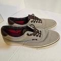 Vans Shoes | Men’s Vans Shoes Sneakers Size Us 10 Grey Canvas Low Top | Color: Gray | Size: 10