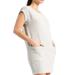 Athleta Dresses | Athleta | Ease Up | Sweatshirt | Soft | French Terry | Mini | Pockets | Dress | Color: Cream/Gray | Size: Xxs