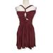 Free People Dresses | Free People Women's Dress Red Wine Size Medium Open Back Tie Back Knee Length | Color: Brown | Size: M