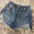 American Eagle Outfitters Shorts | American Eagle Denim Highest Rise Mom Shorts | Color: Blue | Size: 6