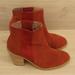 Anthropologie Shoes | Anthropologie Micro-Studded Boots | Color: Orange | Size: 8