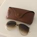 Ray-Ban Accessories | Brown And Gold Ray Ban Aviators | Color: Brown/Gold | Size: Os