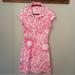 Lilly Pulitzer Dresses | Euc Lilly Pulitzer Rayna Polo Dress. Medium. | Color: Pink/White | Size: M