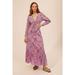 Free People Dresses | Free People Antik Batik Hupa Gathered Printed Cotton-Voile Maxi Dress | Color: Pink | Size: L