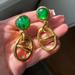 Gucci Jewelry | Gucci Vintage Green And Gold Gripoix Earrings | Color: Gold/Green | Size: Os