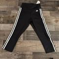 Adidas Pants & Jumpsuits | Adidas Women’s Tight Fit High Rise 3/4 Style Leggings - Black Size Small | Color: Black | Size: S