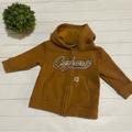 Carhartt Jackets & Coats | Carhartt Brown Tan Logo Full Zi Hoodie Jacket Coat Infant Baby Size 12 Months | Color: Brown/Tan | Size: 12mb