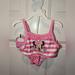 Disney Swim | Disney Minnie Mouse 2-Piece Swim Suit Size 18 Months Used- Great Condition | Color: Pink/White | Size: 18mb