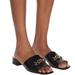 Gucci Shoes | Gucci Zumi Black Leather Sandals | Color: Black/Gold | Size: 6.5