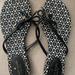 Kate Spade Shoes | Kate Spade Black And White Flip Flops Size 9.5 | Color: Black/White | Size: 9.5