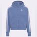 Adidas Jackets & Coats | Adidas Girls Yg 3s Hooded Fleece Jacket (Size: L) | Color: Blue/White | Size: Lg