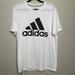 Adidas Shirts | Adidas Climalite Short Sleeve Crew Neck Graphic Logo Shirt Black White L | Color: Black/White | Size: L