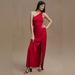 Anthropologie Dresses | Anthropologie Bhldn Dylan One-Shoulder Satin Side-Slit Gown | Color: Red | Size: Various