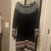 Athleta Dresses | Athleta Fair Isle Black Sweater Dress Small Cotton Nylon And Cashmere | Color: Black | Size: S