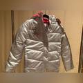 Disney Jackets & Coats | Disney Tinker Bell Silver Puffy Jacket | Color: Pink/Silver | Size: 7-8