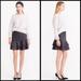 J. Crew Skirts | J. Crew Gray Ruffled Bonded Wool Flounce Mini Skirt In Heather Charcoal Size 2 | Color: Gray | Size: 2