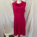 Lilly Pulitzer Dresses | Lilly Pulitzer Finn Dress Ponte Knit Cowlneck Sleeveless Hot Pink Dress | Color: Pink | Size: L