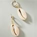 Anthropologie Jewelry | Anthropologie Cowrie Seashell Huggie Hoop Earrings | Color: Gold | Size: Os
