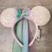 Disney Accessories | Disney Minnie Mouse Ears White Sequin Butterfly Veil | Color: Purple/White | Size: Os